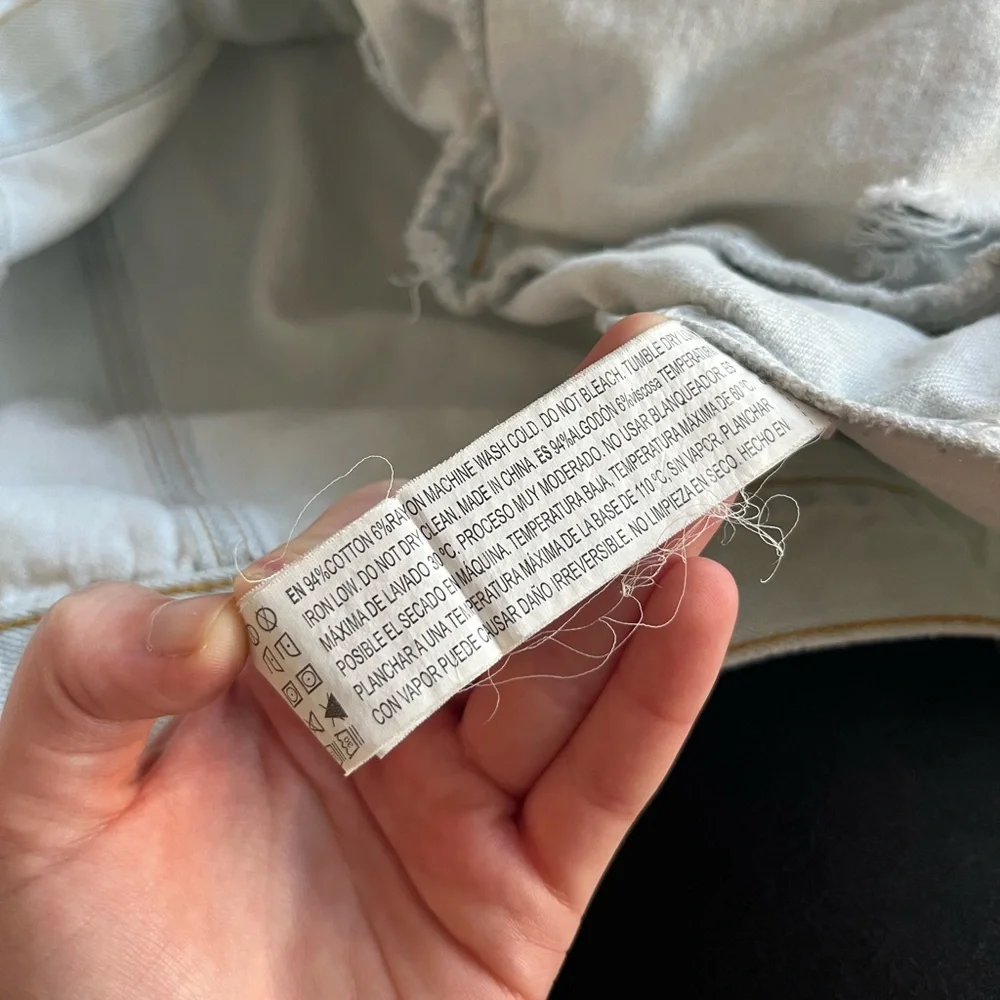 Forever 21 Distressed Light-Wash Denim Jacket - Picture 7 of 9